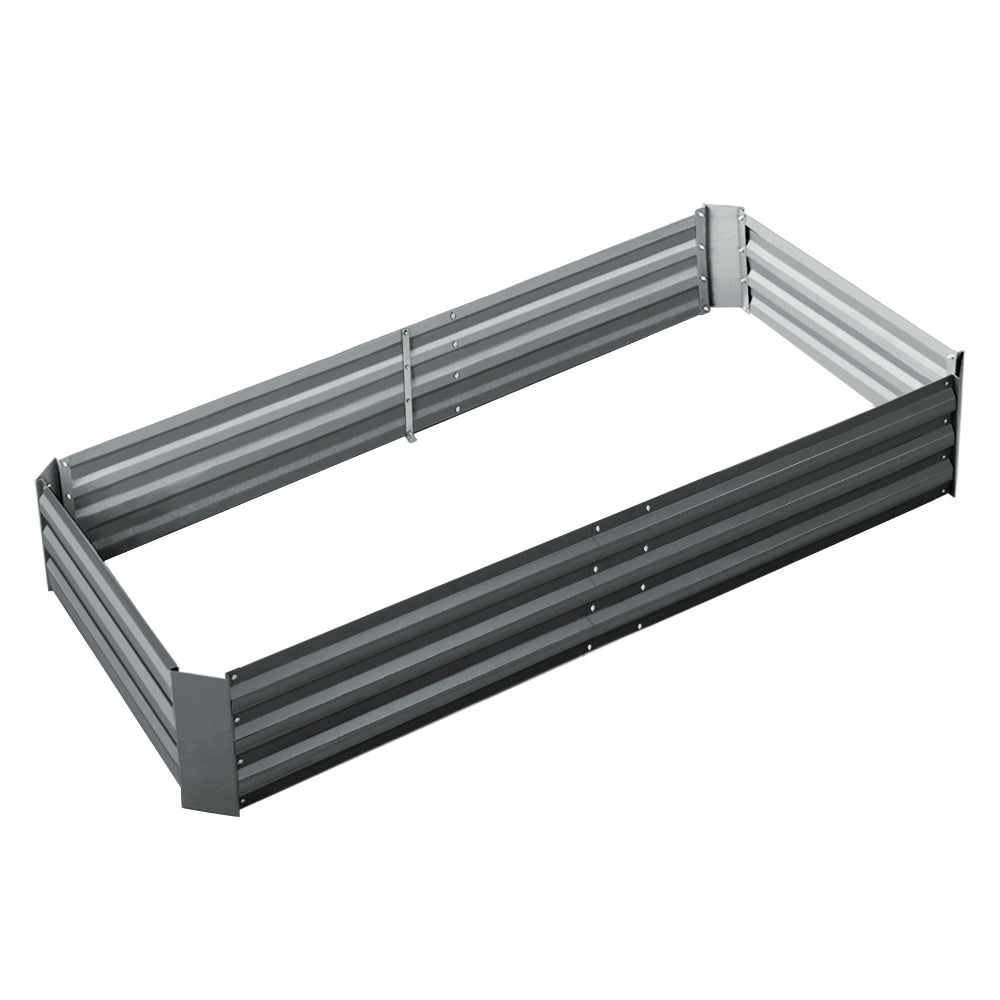 Garden Beds & Planters: Green Fingers Garden Bed 180x90cm Planter Box Raised Container Galvanised Steel