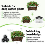 Garden Beds & Planters: Green Fingers 5 Tier Vertical Garden Planter, Stackable Planters with Wheels, White, Garden Bed, Garden Tower Indoor Outdoor, Auto Drainage System, for Strawberries, Herbs, Flowers, Vegetables