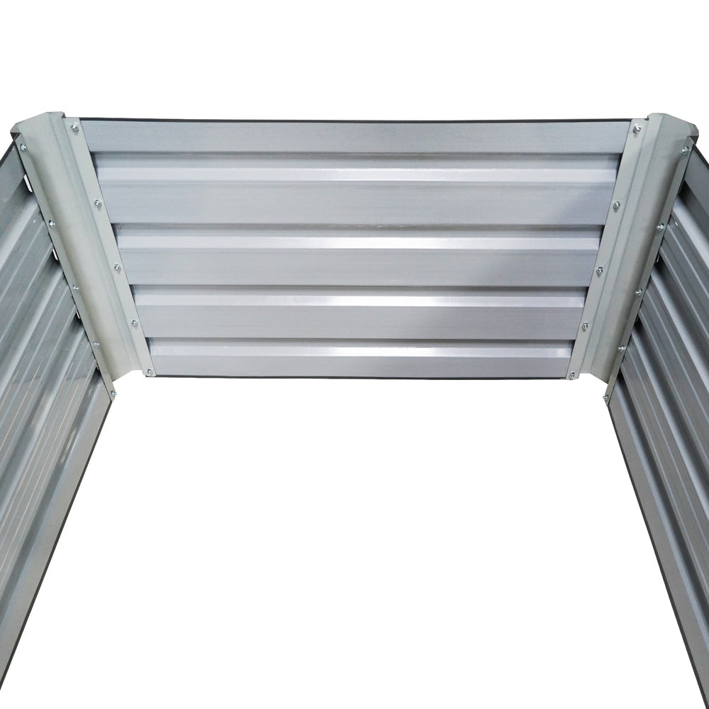 Garden Beds & Planters: Green Fingers Garden Bed 240X80X45cm Planter Box Raised Container Galvanised Herb