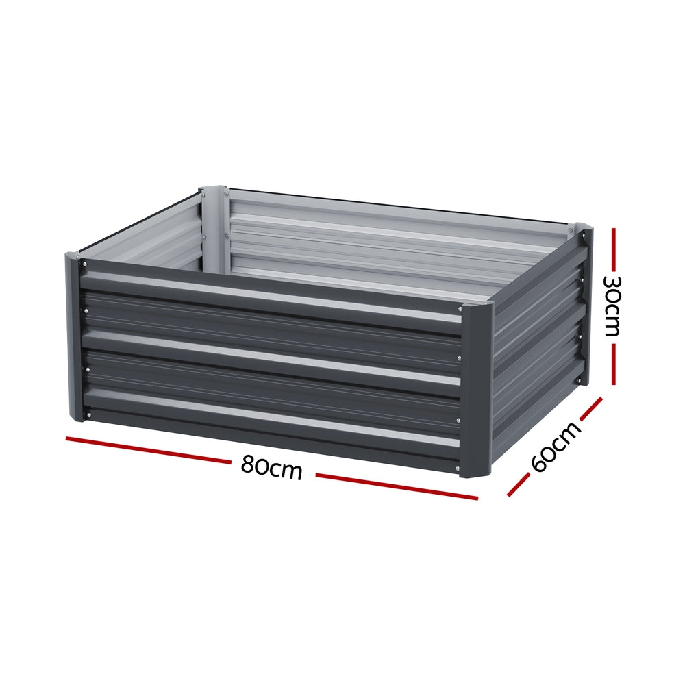 Greenhouses & Accessories: Green Fingers Garden Bed 80X60X30cm Planter Box