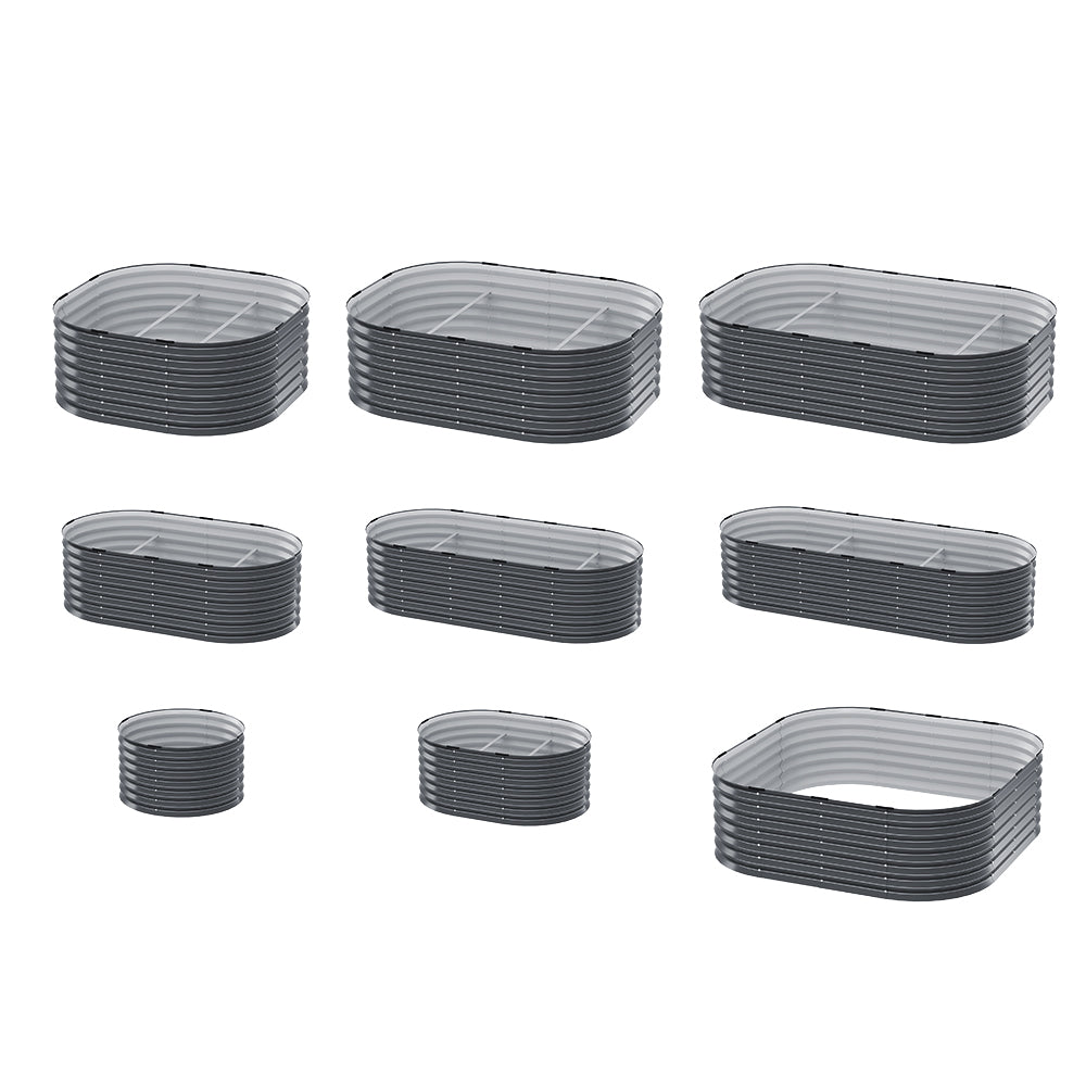 Garden Beds & Planters: Green Fingers Garden Bed 9 In 1 Modular Planter Box Raised Container Galvanised