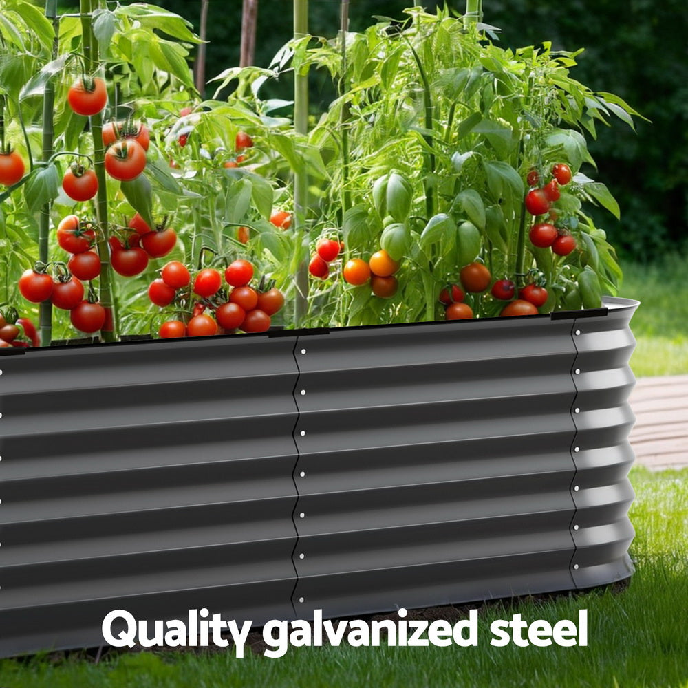 Garden Beds & Planters: Green Fingers Garden Bed 9 In 1 Modular Planter Box Raised Container Galvanised