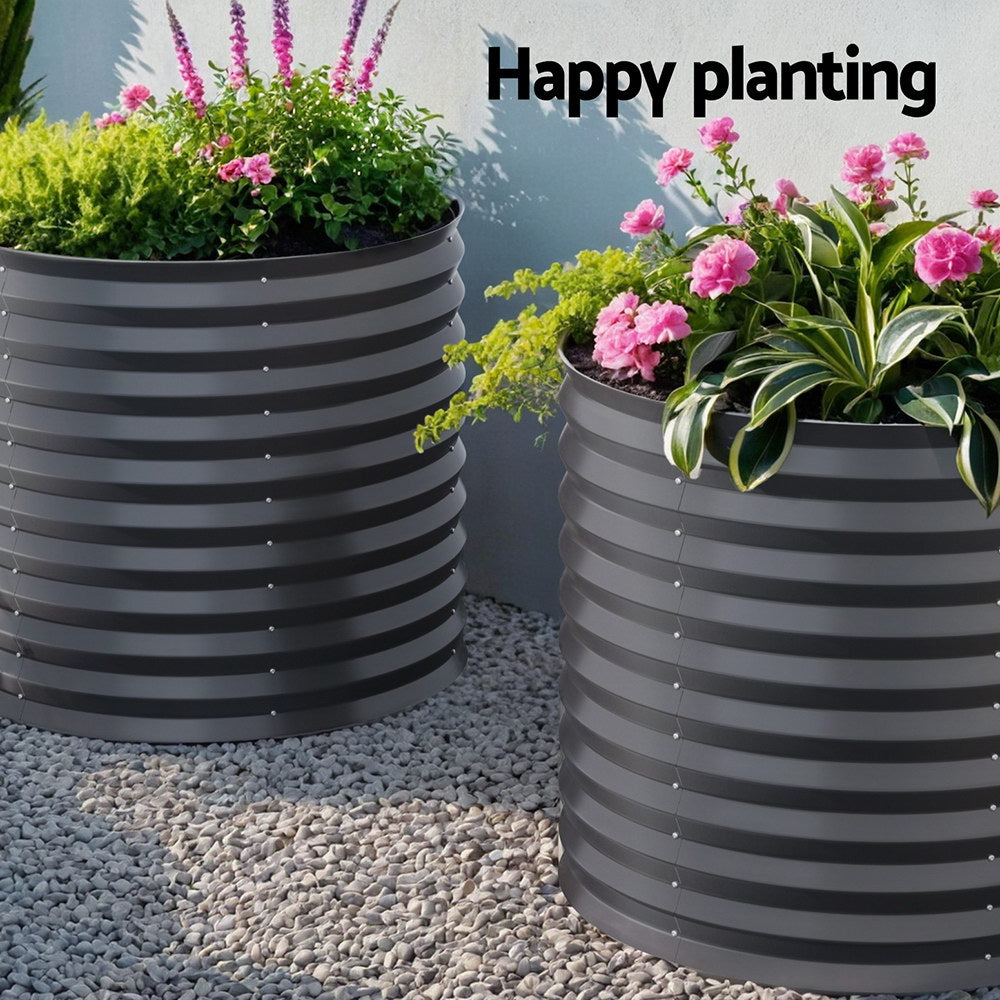 Greenhouses & Accessories: Green Fingers Garden Bed 80X68cm Planter Box