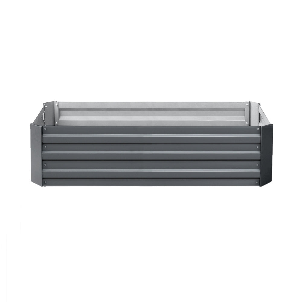 Garden Beds & Planters: Green Fingers 2x Garden Bed 120x90cm Planter Box Raised Container Galvanised Herb