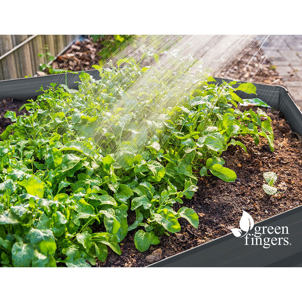 Garden Beds & Planters: Green Fingers 2x Garden Bed 130x130x46cm Planter Box Raised Container Galvanised