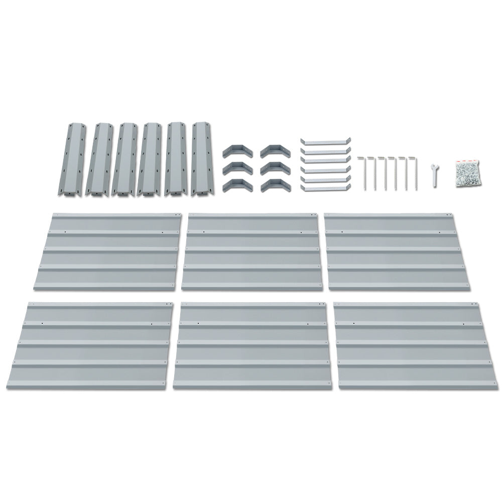 Garden Beds & Planters: Green Fingers 2x Garden Bed 130x130x46cm Planter Box Raised Container Galvanised