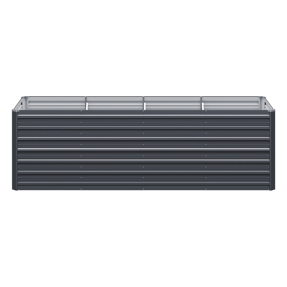 Garden Beds & Planters: Green Fingers Garden Bed 320x80x77cm Planter Box Raised Container Galvanised Herb