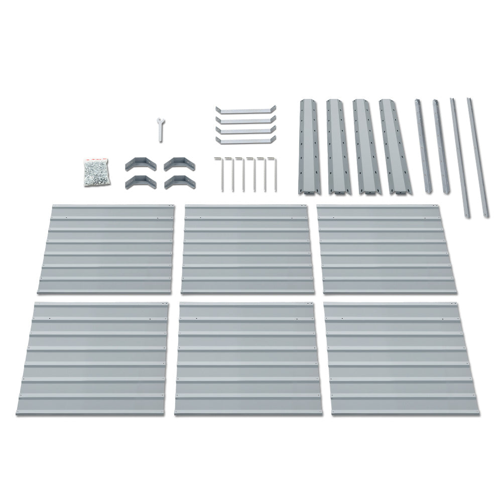 Garden Beds & Planters: Green Fingers Garden Bed 320x80x77cm Planter Box Raised Container Galvanised Herb