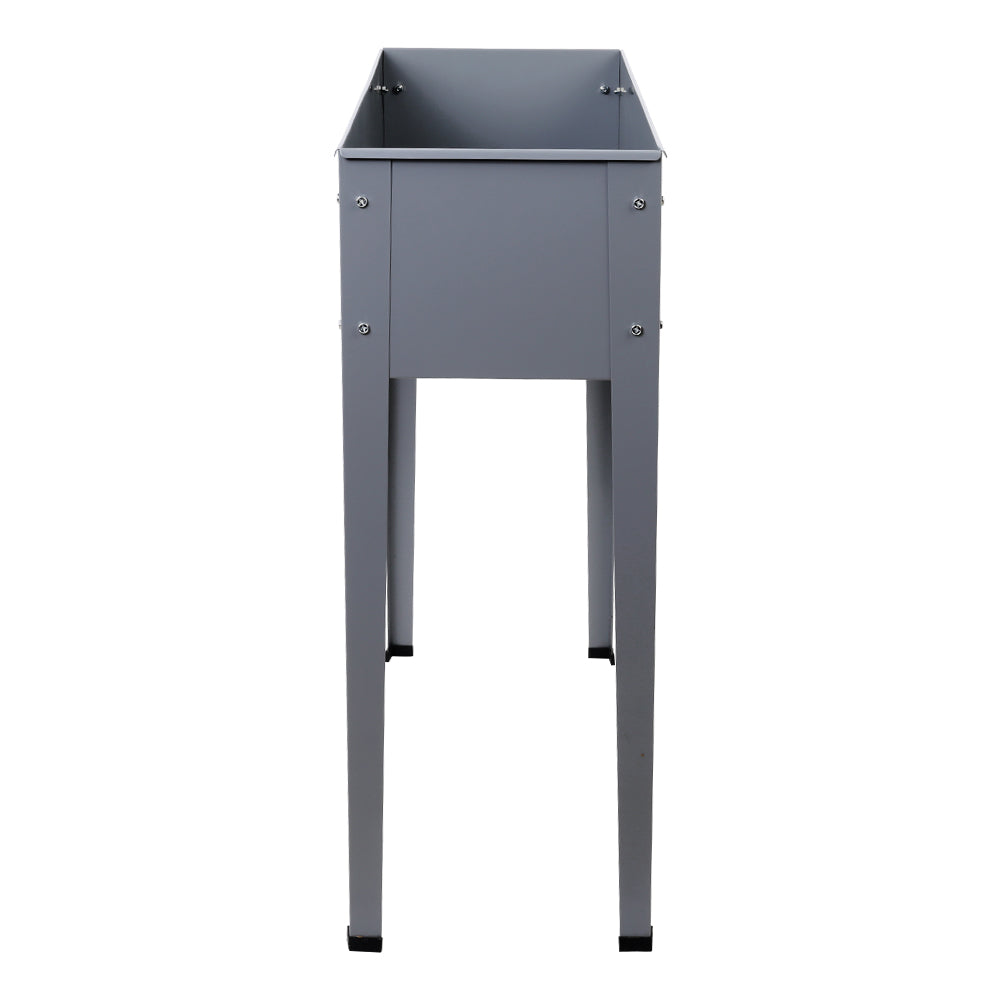 Garden Beds & Planters: Green Fingers Garden Bed Elevated 100X80X30cm Planter Box Container Galvanised
