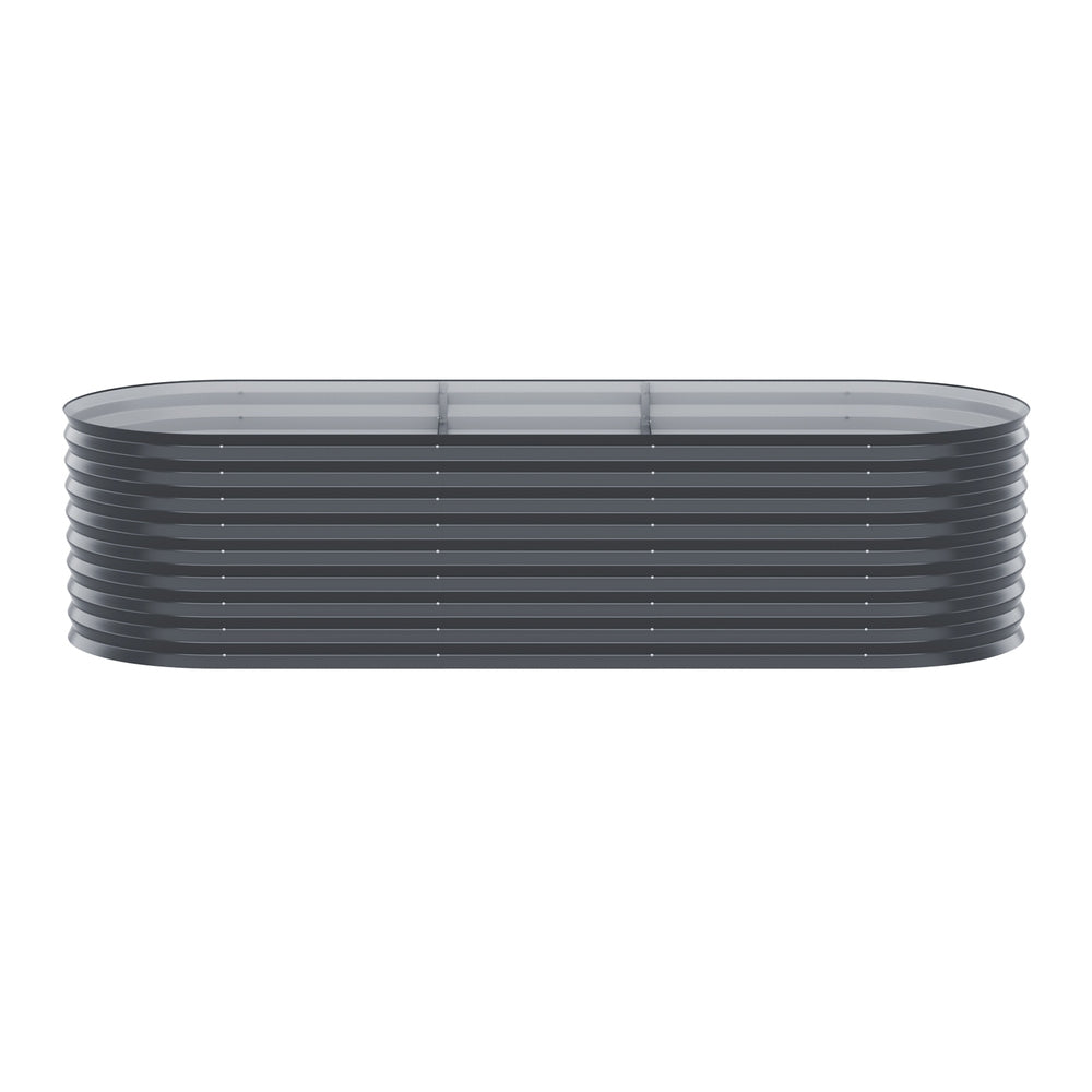 Greenhouses & Accessories: Green Fingers Garden Bed 240X80X56cm Oval Planter Box