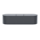 Green Fingers Garden Bed 240X80X56cm Oval Planter Box