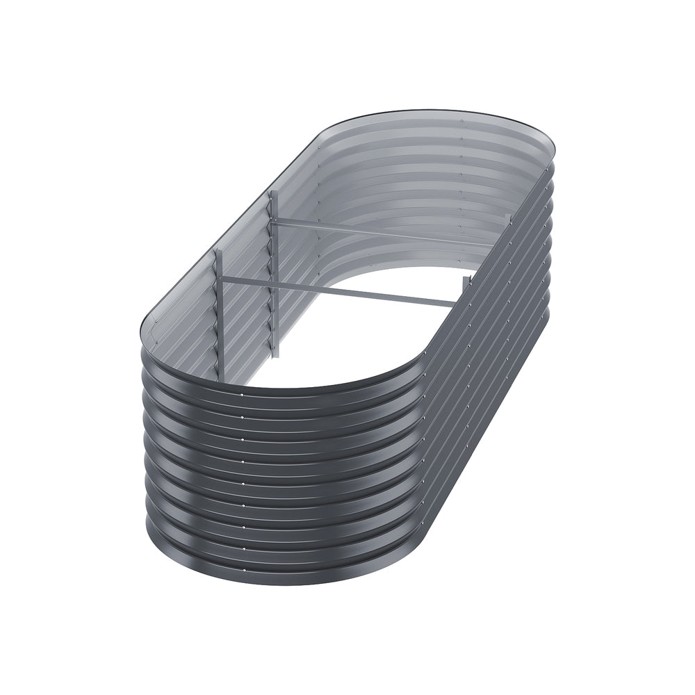 Greenhouses & Accessories: Green Fingers Garden Bed 240X80X56cm Oval Planter Box