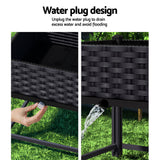 Greenhouses & Accessories: Green Fingers Garden Bed 40x40x23cm PP Planter Box Raised Container Growing Herb