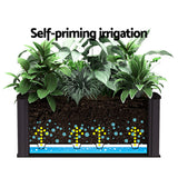 Greenhouses & Accessories: Green Fingers Garden Bed 40x40x23cm PP Planter Box Raised Container Growing Herb