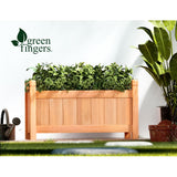 Garden Beds & Planters: Green Fingers Garden Bed 60x30x33cm Wooden Planter Box Raised Container Growing