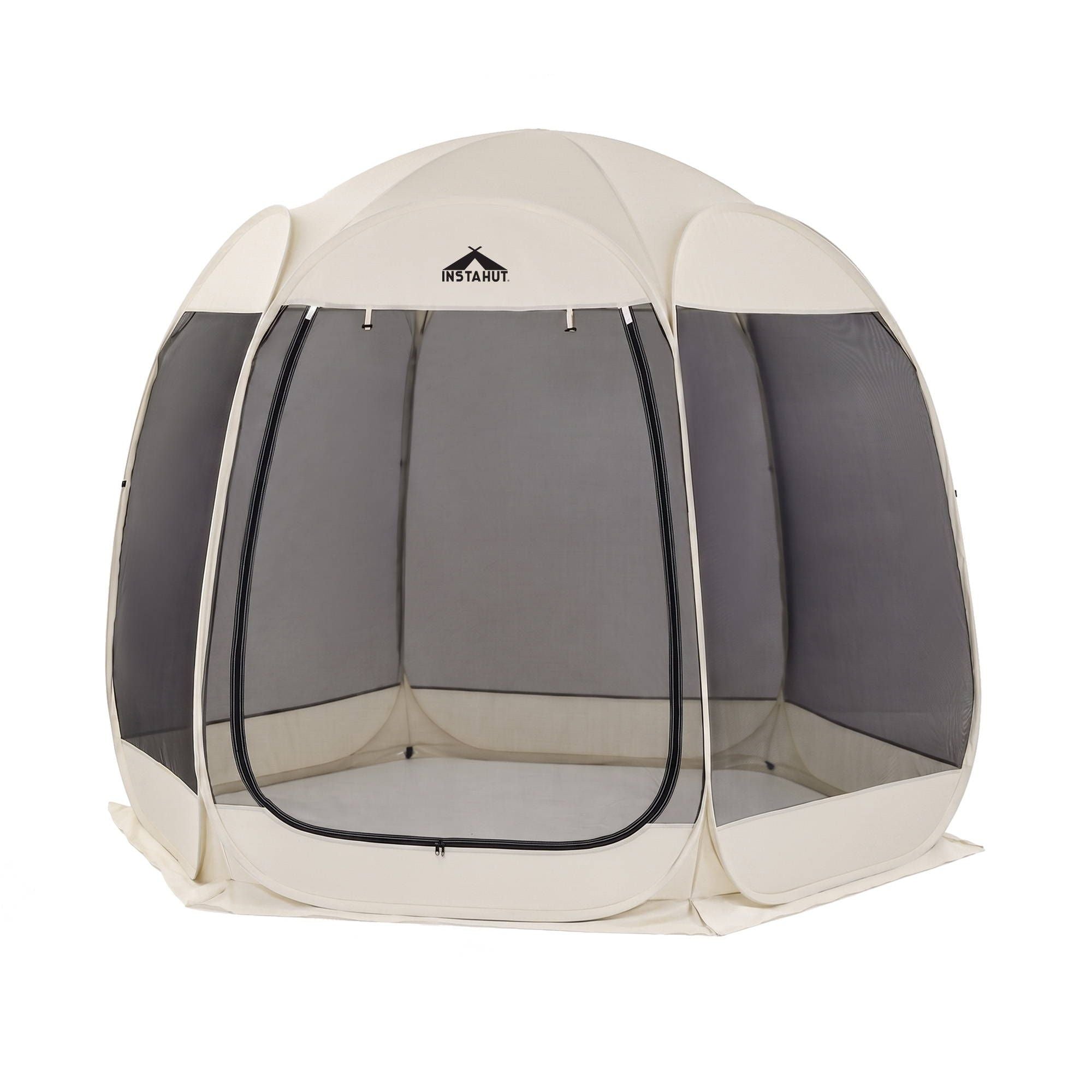 Instahut Gazebo Pop Up Tent 2.7x1.35m Outdoor Marquee Camping Screen 6 Sided