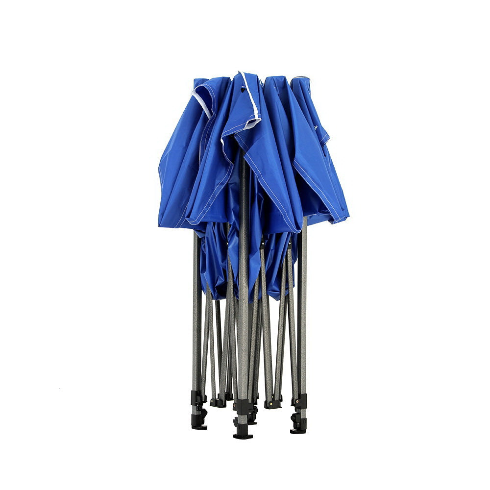 Canopies & Gazebos: Instahut Gazebo 3x4.5 Pop Up Marquee Folding Tent Wedding Gazebos Camping Outdoor Shade Canopy Blue