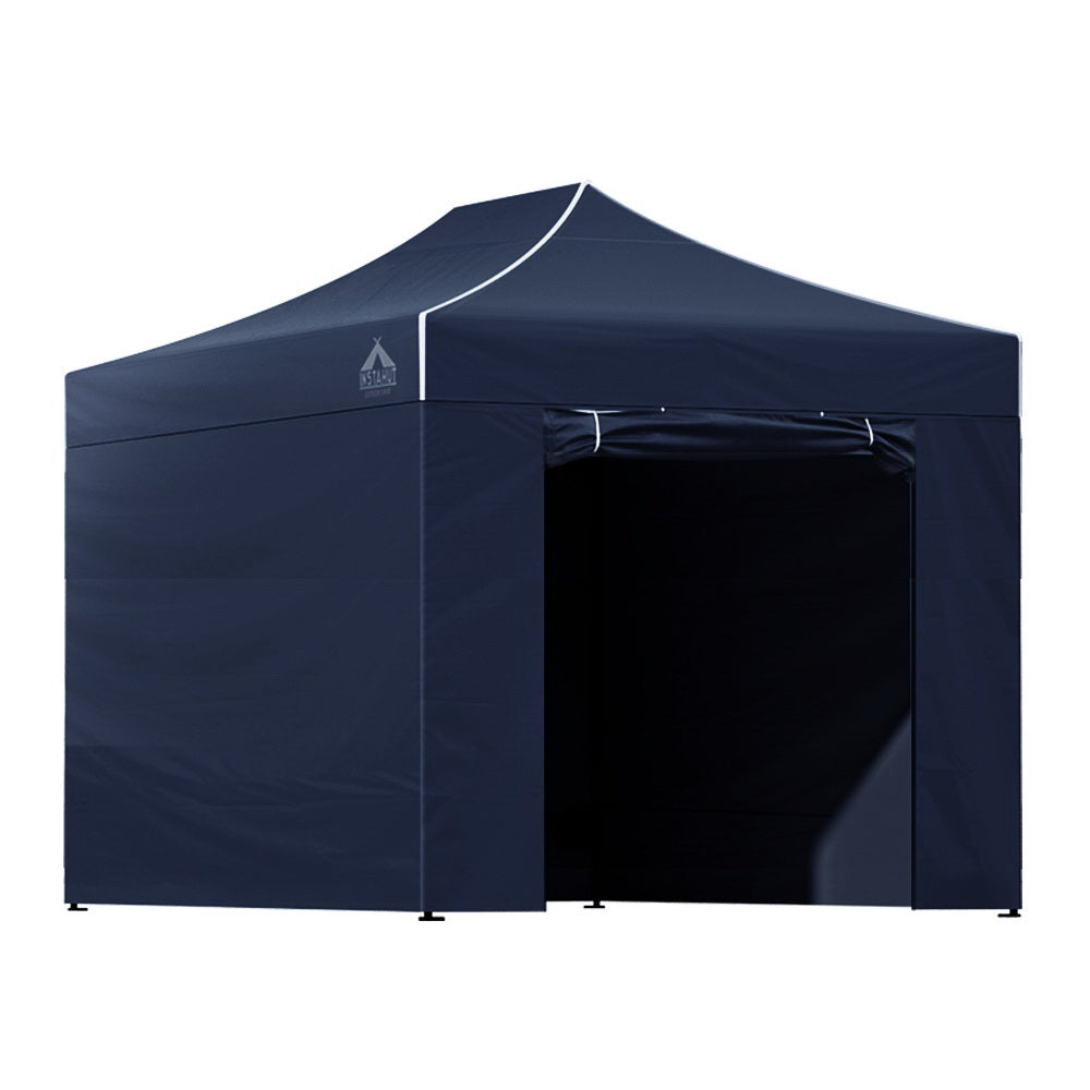 Canopies & Gazebos: Instahut Gazebo 3x4.5 Pop Up Marquee Folding Tent Wedding Gazebos Camping Outdoor Shade Canopy Navy