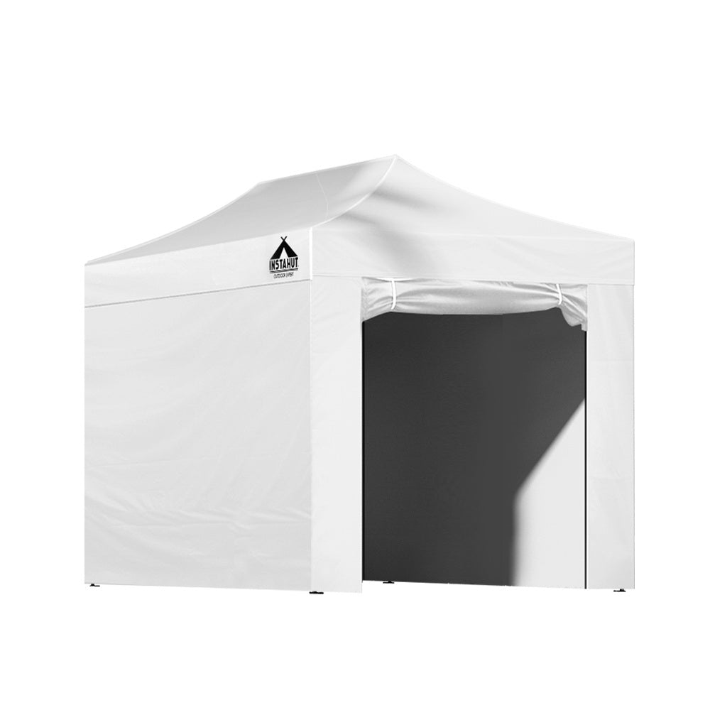 Canopies & Gazebos: Instahut Gazebo 3x4.5 Pop Up Marquee Folding Tent Wedding Gazebos Camping Outdoor Shade Canopy White