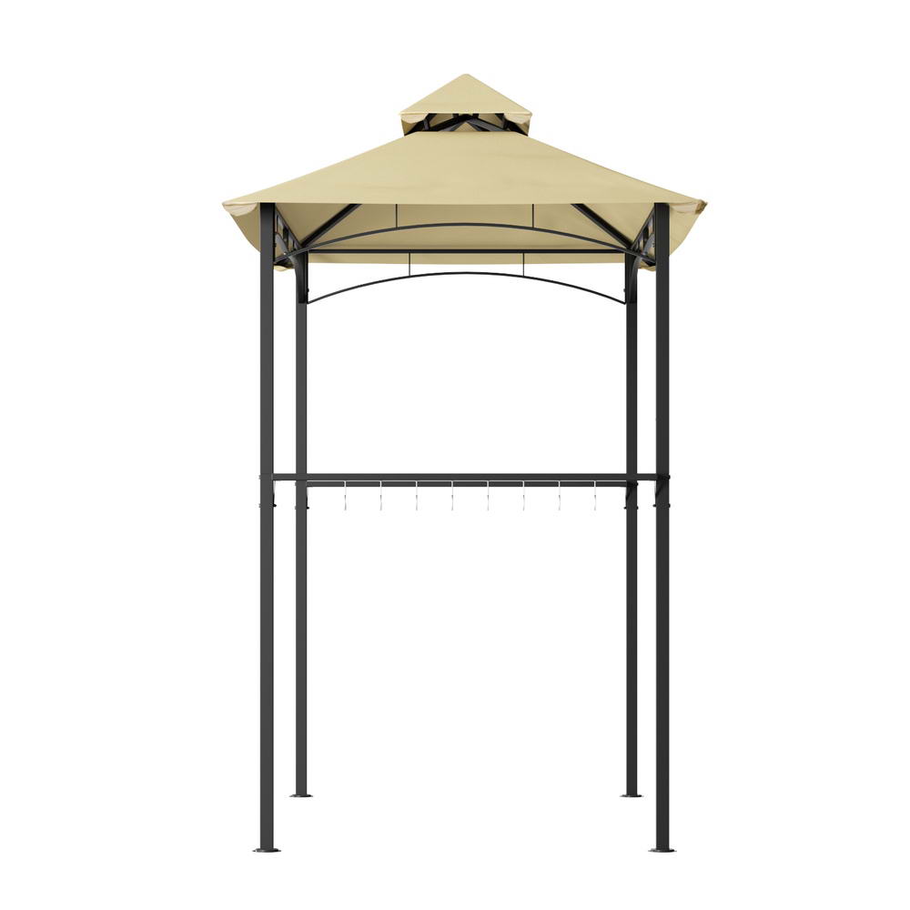Canopies & Gazebos: Instahut Gazebo Outdoor Patio Marquee BBQ Grill Shelter Garden Shade Hooks Beige