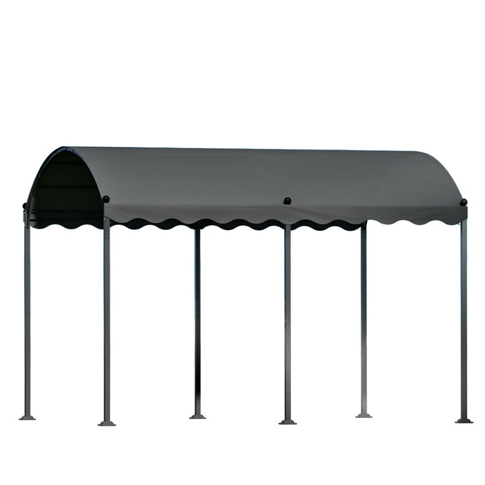Canopies & Gazebos: Instahut Gazebo Marquee 4x3m Outdoor Event Wedding Tent Camping Party Shade Iron Art Canopy Grey