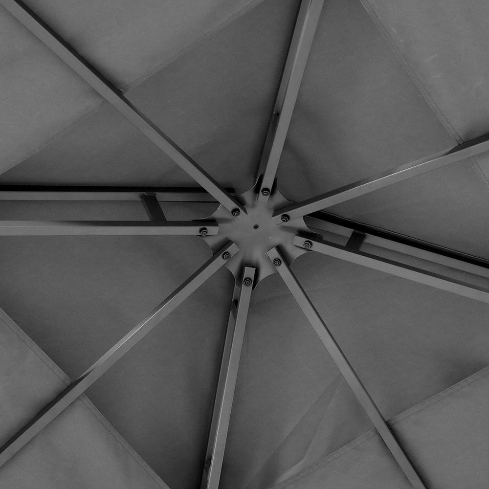 Canopies & Gazebos: Instahut Gazebo 3x3m Marquee Outdoor Wedding Party Event Tent Home Iron Art Shade Grey