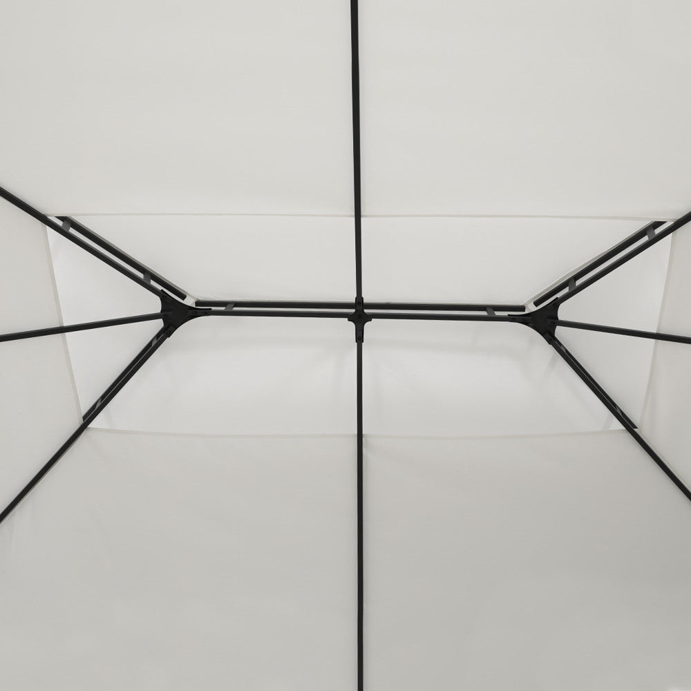 Canopies & Gazebos: Instahut Gazebo 4x3m Marquee Outdoor Wedding Party Event Tent Home Iron Art Shade White