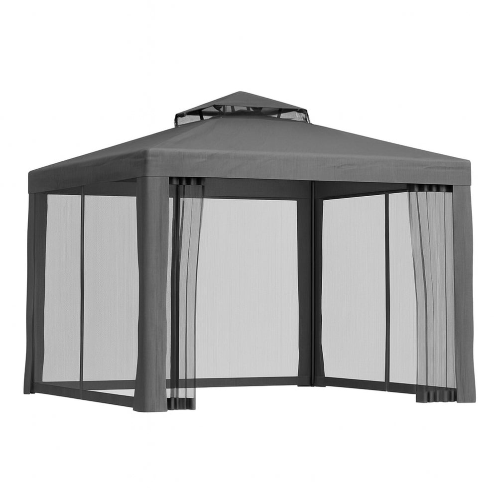 Canopies & Gazebos: Instahut Gazebo Marquee 3m Outdoor Event Tent Camping Party Mesh Wall Canopy Grey