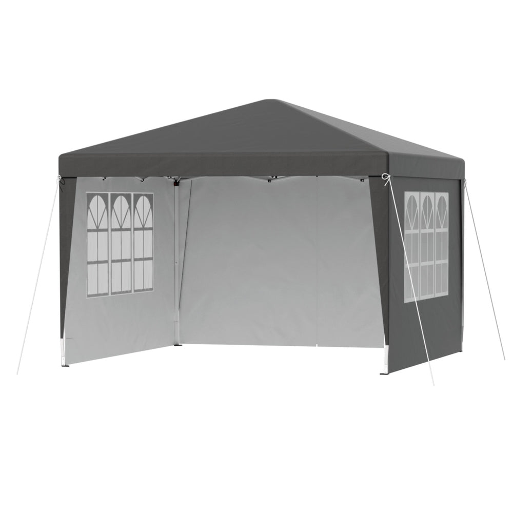 Canopies & Gazebos: Instahut Gazebo 3x3 Pop Up Marquee Folding Tent Wedding Gazebos Camping Outdoor Shade Canopy Gray