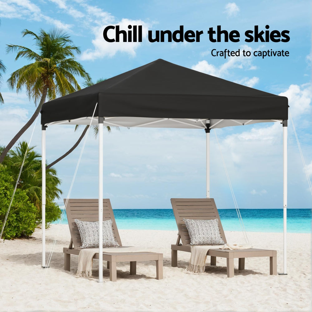 Canopies & Gazebos: Instahut Gazebo 2x2m Outdoor Patio Garden Marquee Shade Black