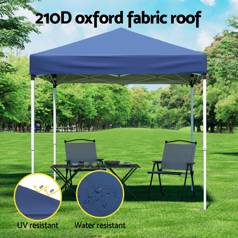 Canopies & Gazebos: Instahut Gazebo 2x2m Outdoor Patio Garden Marquee Shade w/ Base Pods Blue