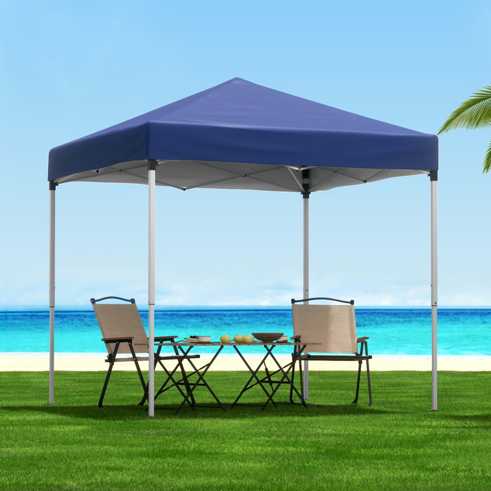 Canopies & Gazebos: Instahut Gazebo 2x2m Outdoor Patio Garden Marquee Shade w/ Base Pods Blue