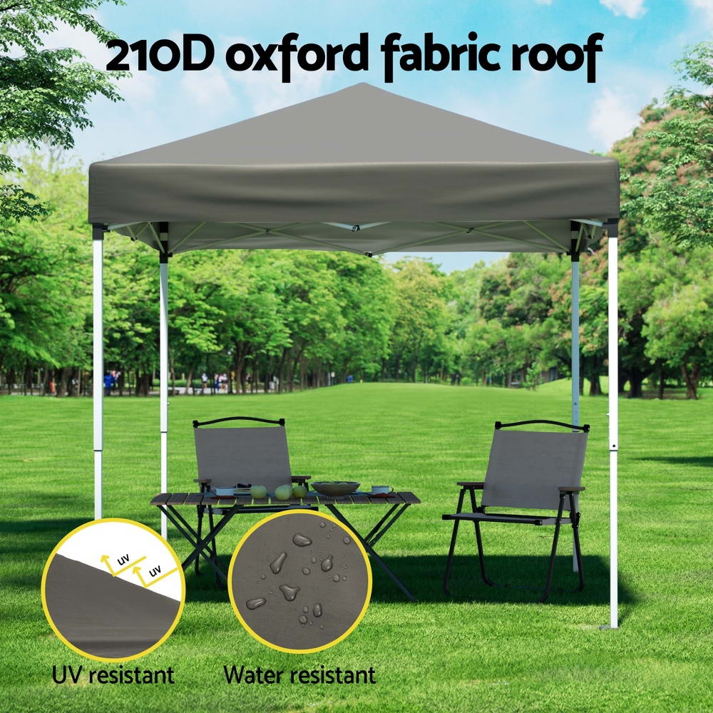 Canopies & Gazebos: Instahut Gazebo 2x2m Outdoor Patio Garden Marquee Shade Grey