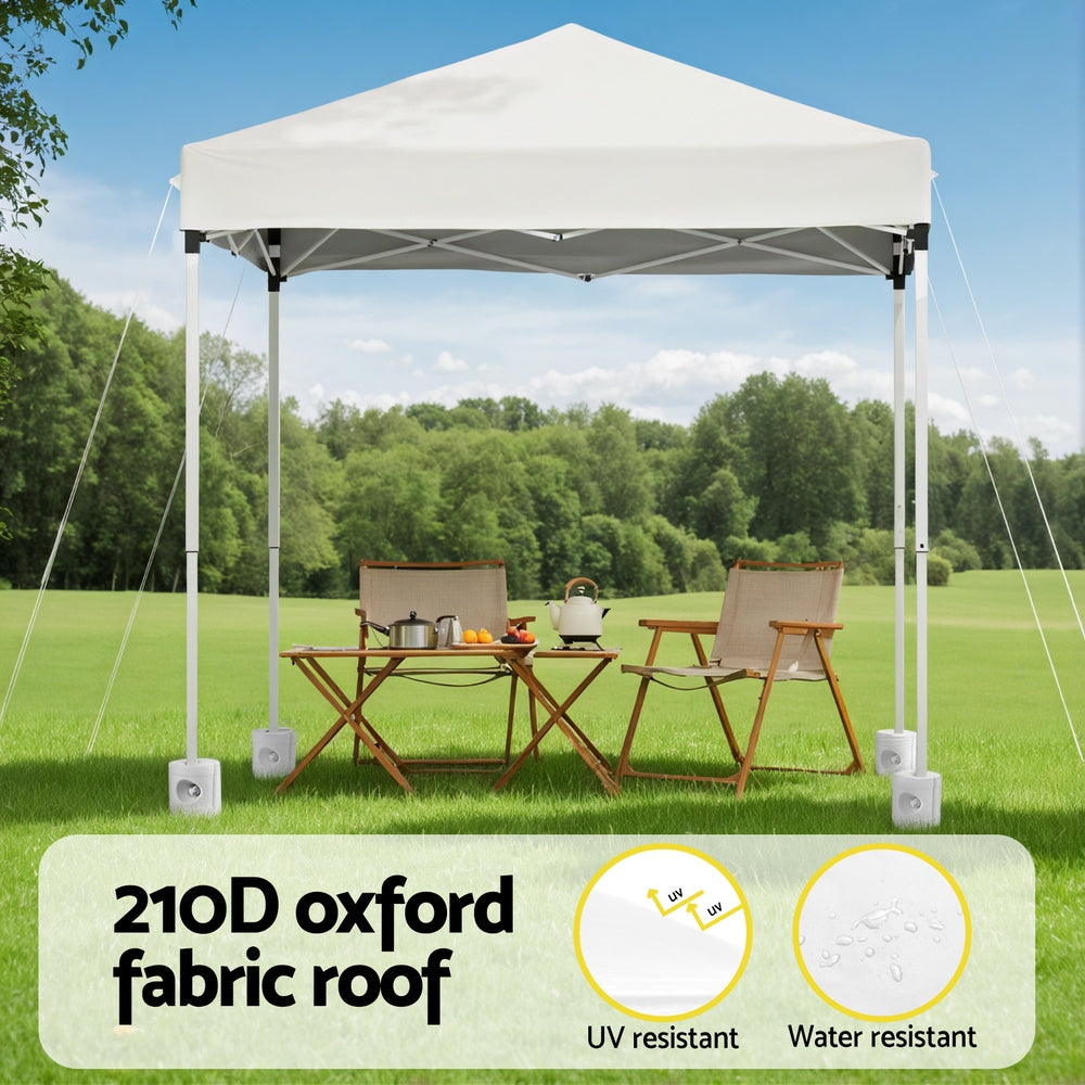 Canopies & Gazebos: Instahut Gazebo 2x2m Outdoor Patio Garden Marquee Shade w/ Base Pods White