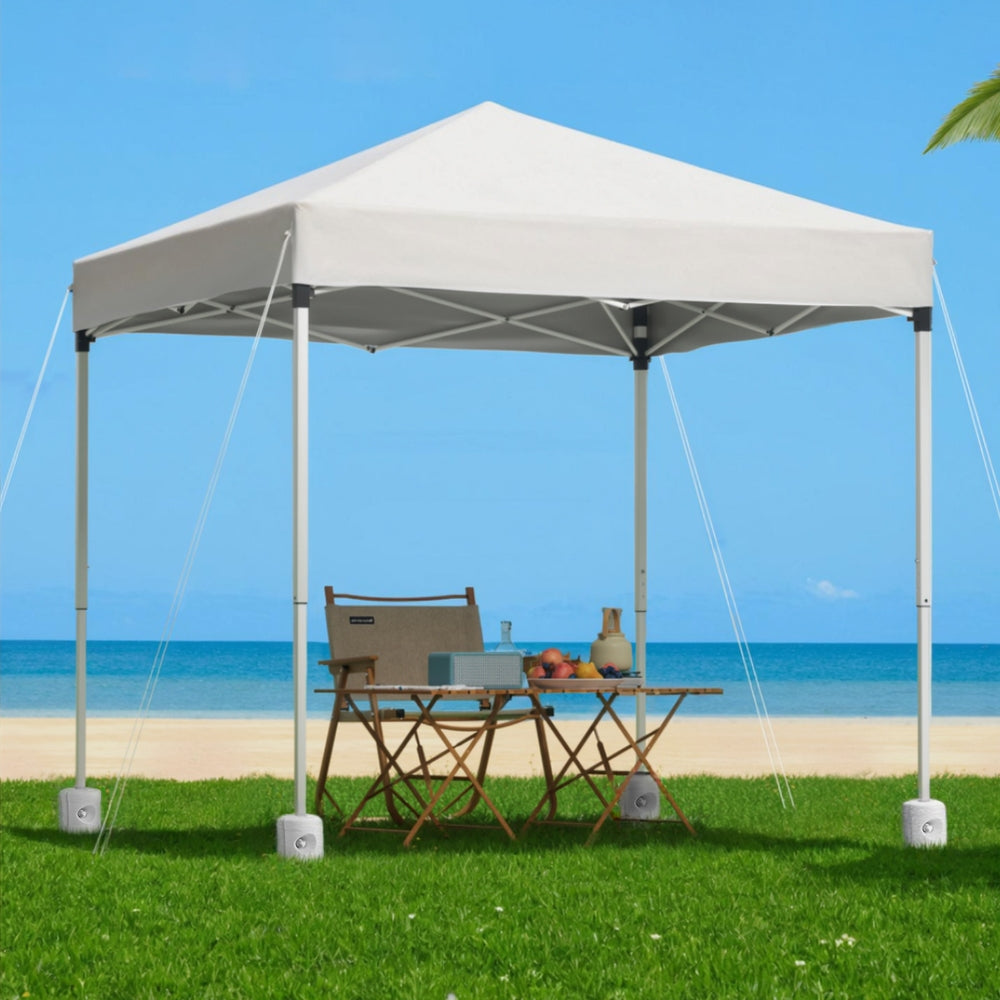 Canopies & Gazebos: Instahut Gazebo 2x2m Outdoor Patio Garden Marquee Shade w/ Base Pods White