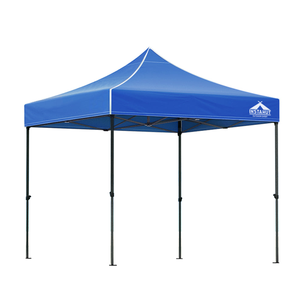 Canopies & Gazebos: Instahut Gazebo Pop Up Marquee 3x3 Folding Tent Outdoor Camping 500D Oxford Blue