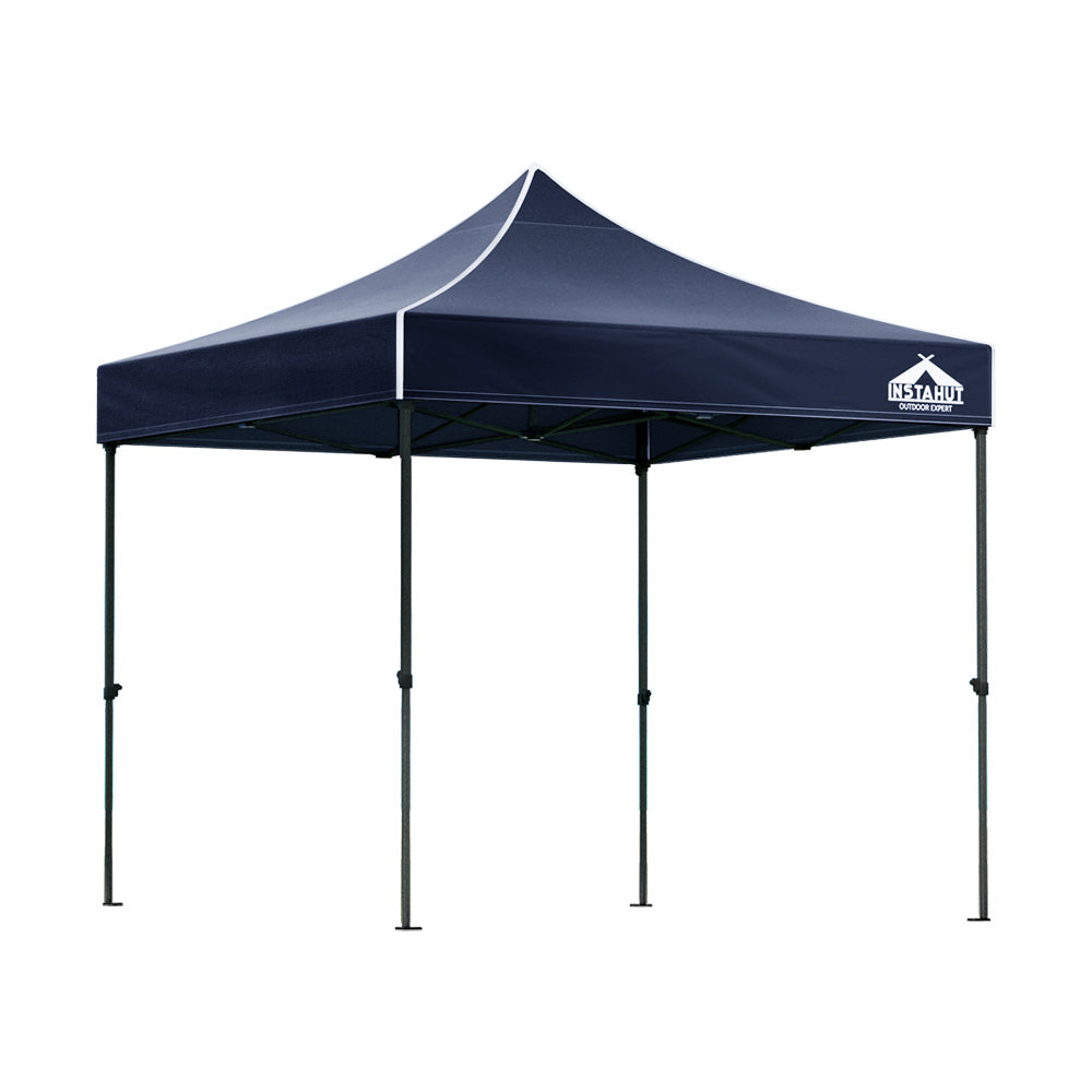 Canopies & Gazebos: Instahut Gazebo Pop Up 3x3m w/Base Podx4 Marquee Folding Outdoor Wedding Camping Tent Shade Canopy Navy