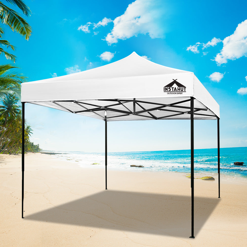 Canopies & Gazebos: Instahut Gazebo Pop Up Marquee 3x3 Folding Tent Outdoor Camping 500D Oxford