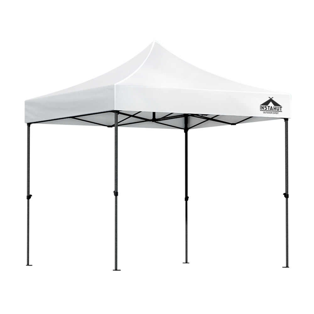 Canopies & Gazebos: Instahut Gazebo Pop Up 3x3m w/Base Podx4 Marquee Folding Outdoor Wedding Camping Tent Shade Canopy White