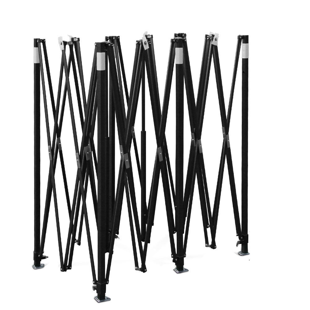 Canopies & Gazebos: Instahut Gazebo Pop Up Marquee 3x6 Folding Outdoor 500D Tent Base Pod Black
