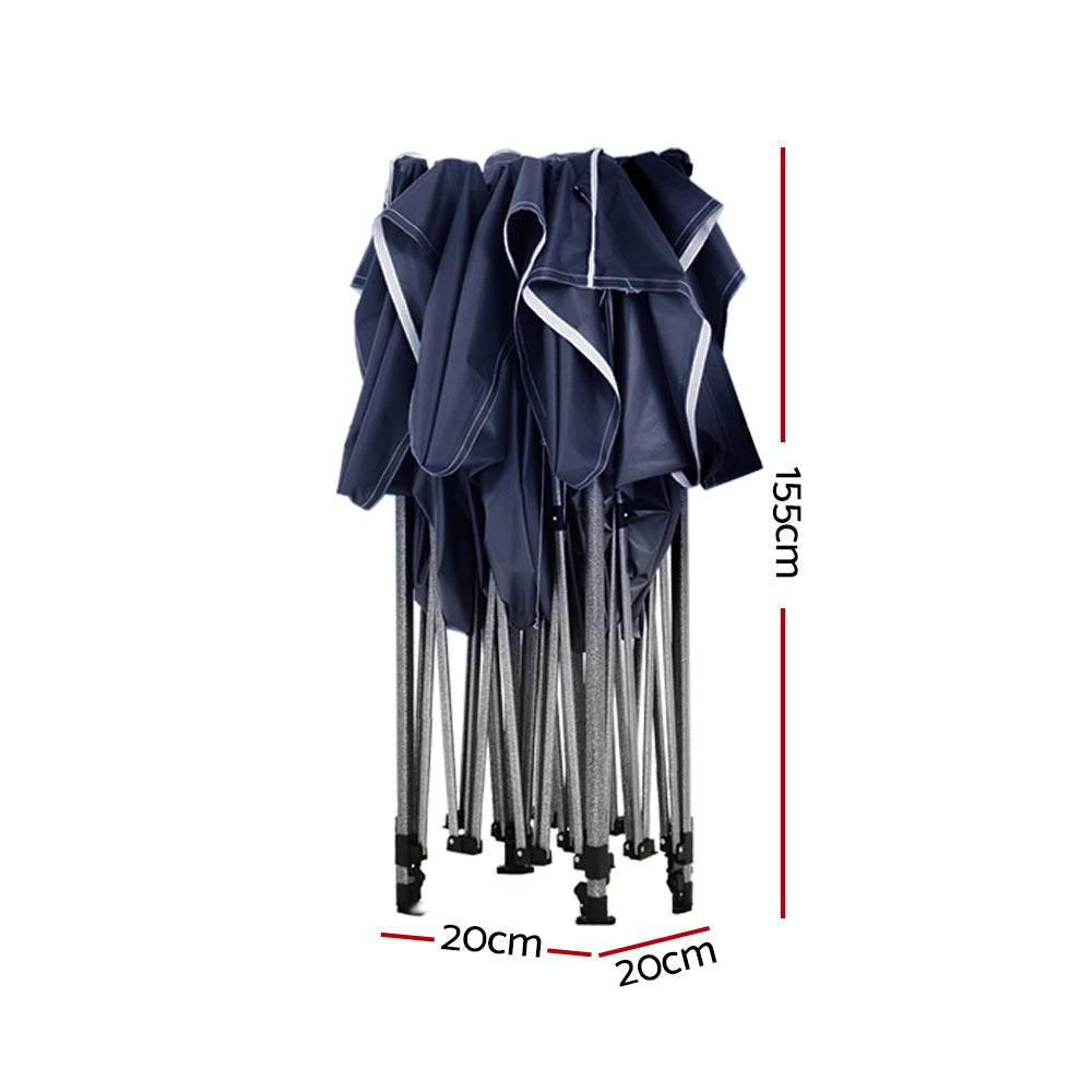 Canopies & Gazebos: Instahut Gazebo Pop Up Marquee 3x6 Folding Tent Wedding 500D Oxford Camping Navy