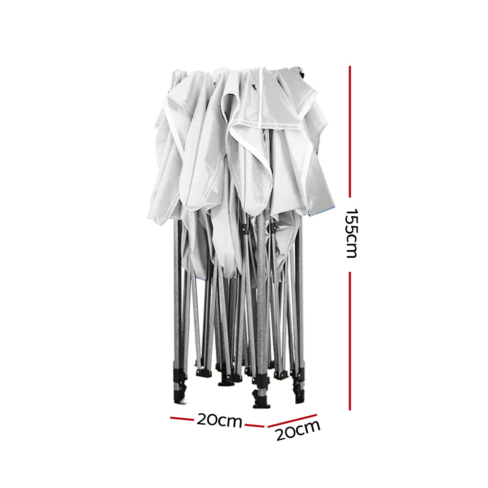 Canopies & Gazebos: Instahut Gazebo Pop Up Marquee 3x6 Folding Tent Wedding 500D Oxford Fabric White