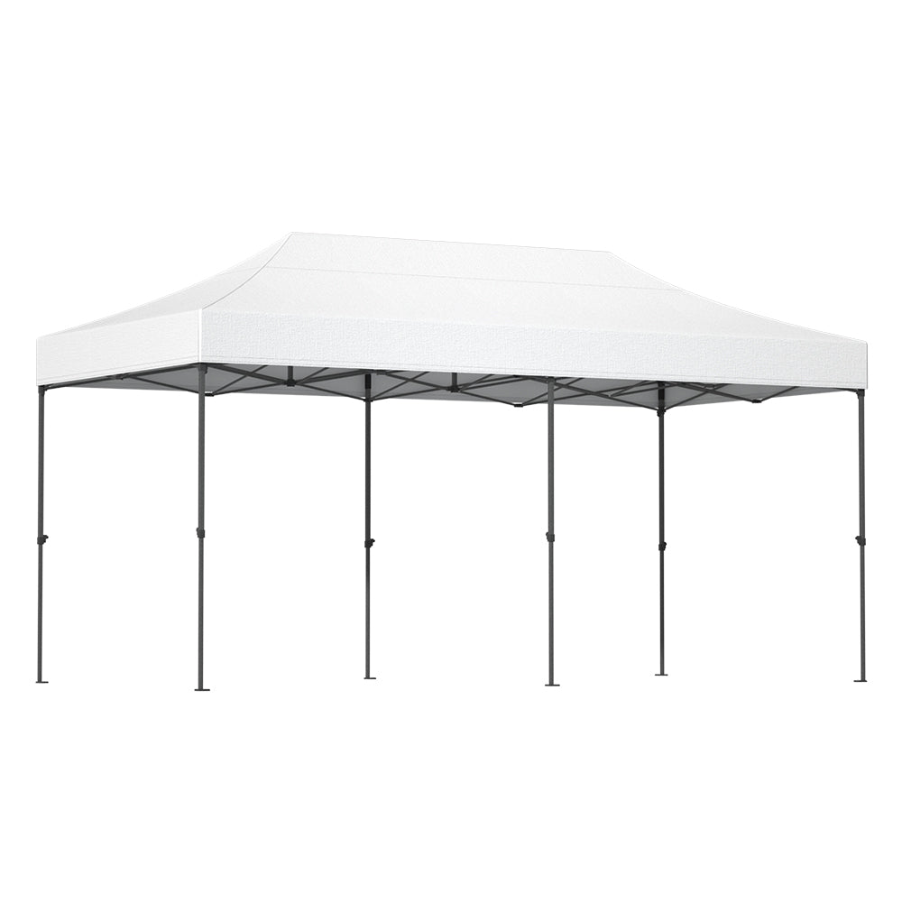 Canopies & Gazebos: Instahut Gazebo Pop Up Marquee 3x6 Folding 500D Wedding Tent Base Pod White