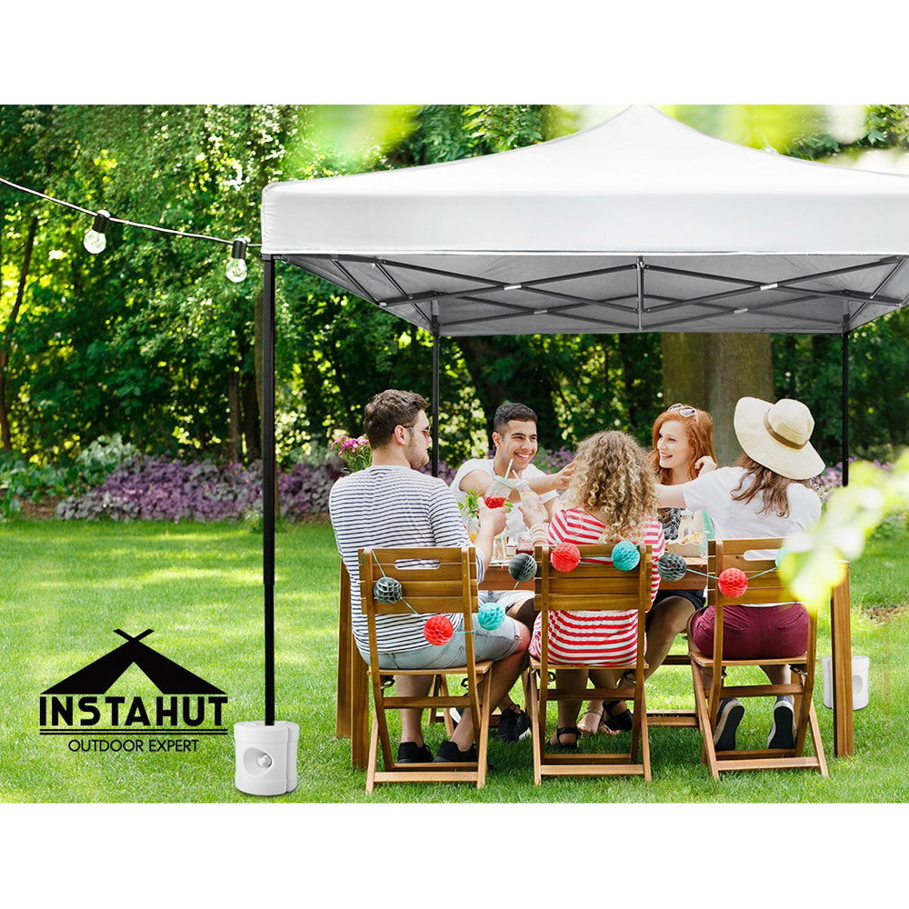 Canopies & Gazebos: Instahut Gazebo Base Pod Kit Pop Up Marquee Set Outdoor Wedding Tent Canopy Leg 4 pcs