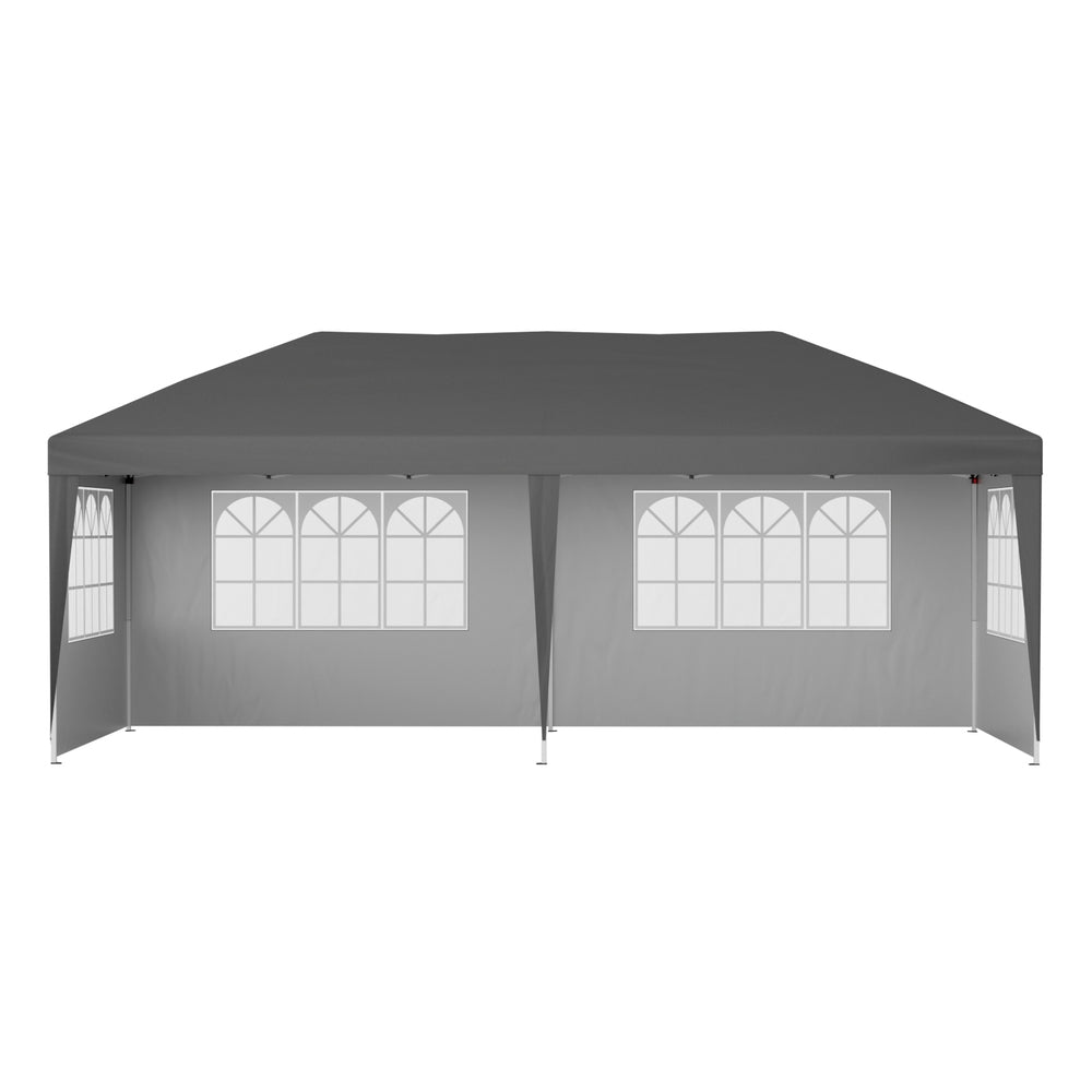Canopies & Gazebos: Instahut Gazebo 3x6m Pop Up Marquee Wedding Party Outdoor Camping Canopy Grey
