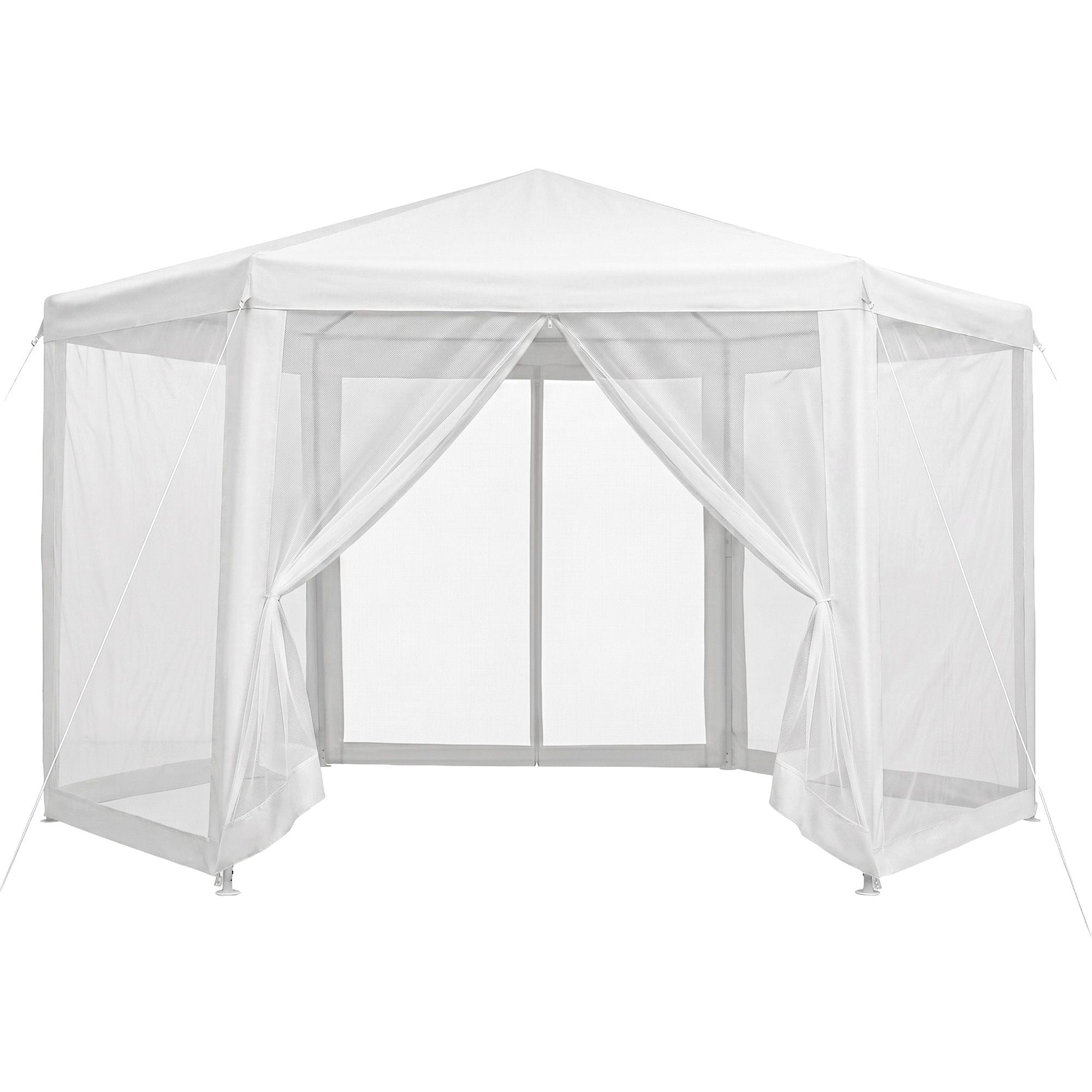 Instahut Gazebo?2x2m Marquee Wedding Party Tent Outdoor Camping Mesh Wall Canopy Shade Gazebos Navy