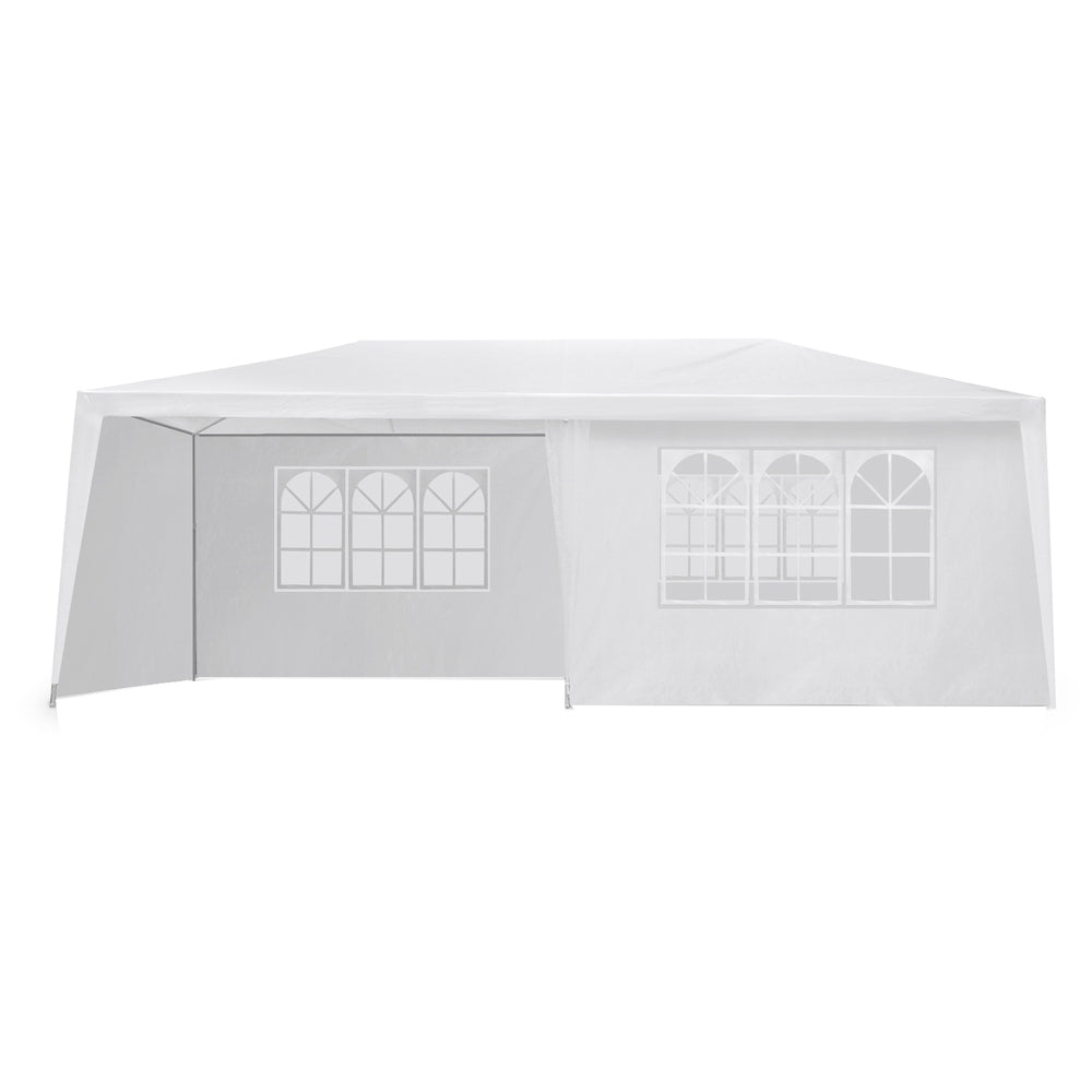 Canopies & Gazebos: Instahut Gazebo 3x6m Marquee Wedding Party Tent Outdoor Camping Side Wall Canopy 6 Panel White