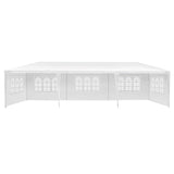 Instahut Gazebo 3x9m Marquee Wedding Party Tent Outdoor Camping Side Wall Canopy 5 Panel White