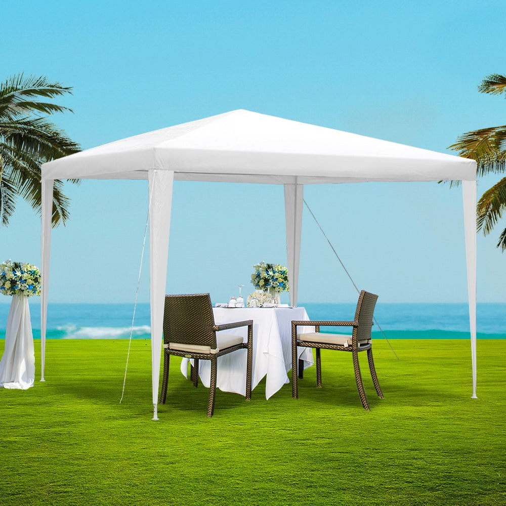 Canopies & Gazebos: Instahut Gazebo 3x3m Wedding Party Marquee Tent Outdoor Event Camping Canopy Shade White