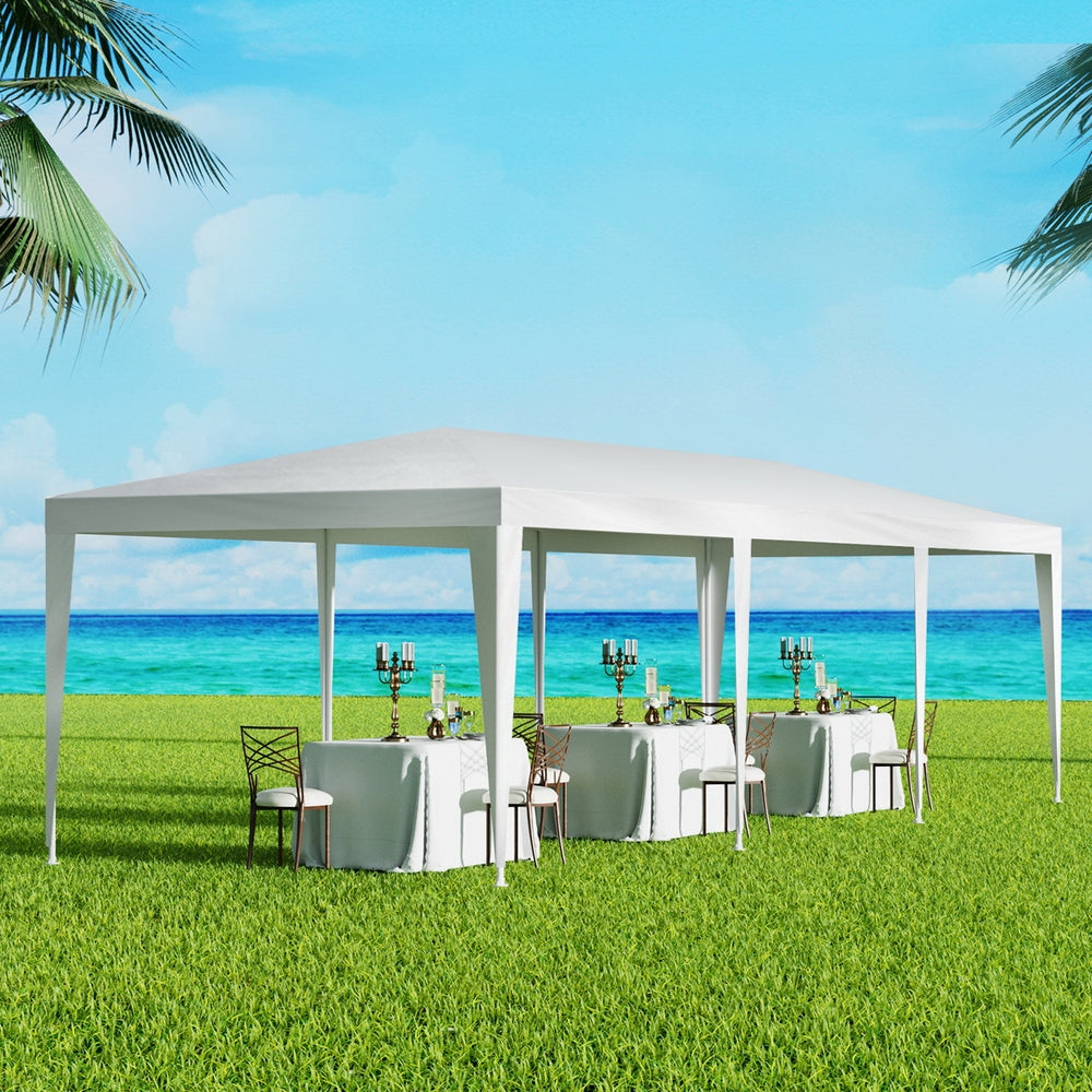 Canopies & Gazebos: Instahut Gazebo 3x9 Wedding Party Marquee Tent Outdoor Event Camping Shade White